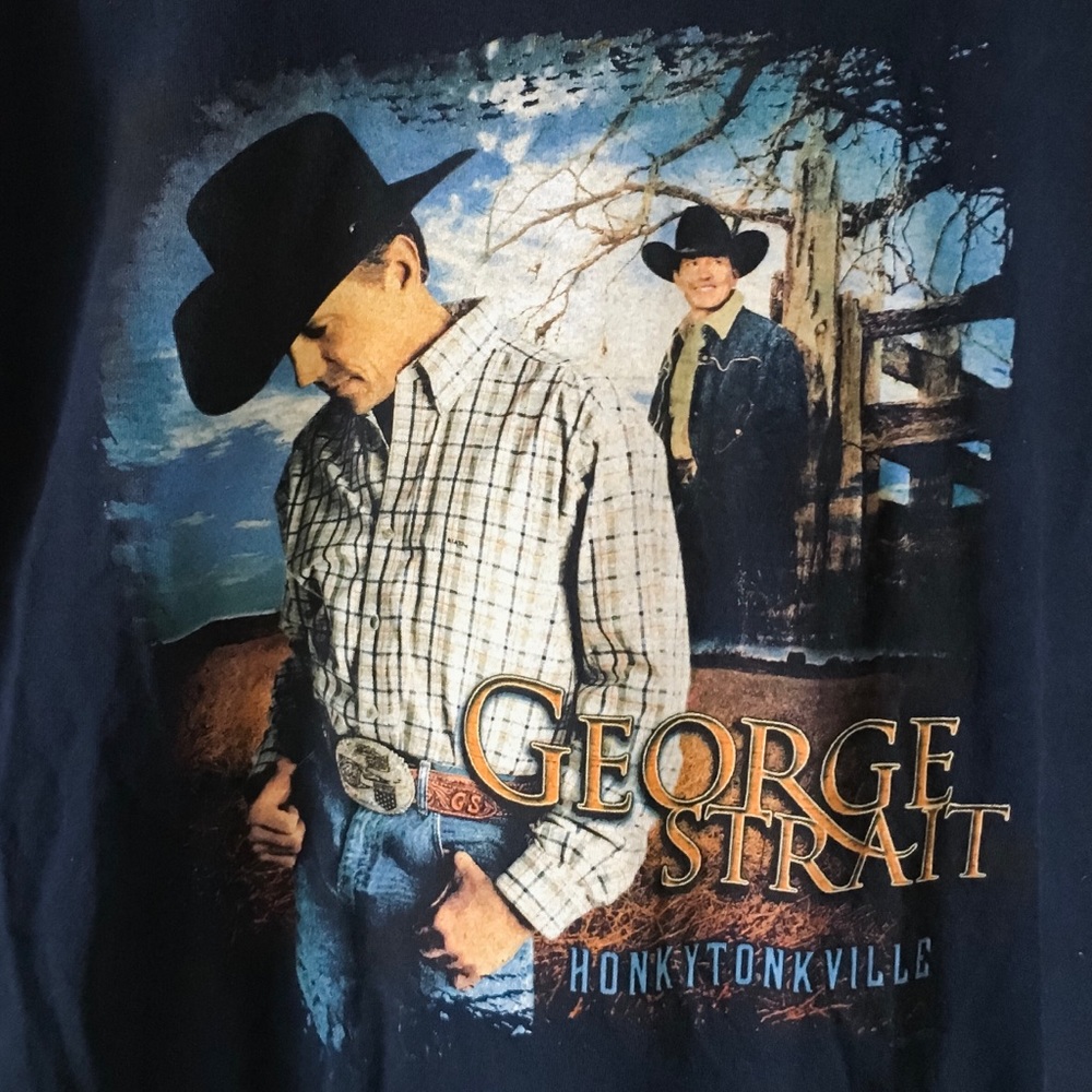 Vintage Official George Strait 2003 Tour T-Shirt - Picture 3 of 6